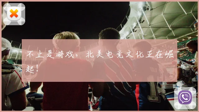 不止是游戏,北美电竞文化正在崛起!